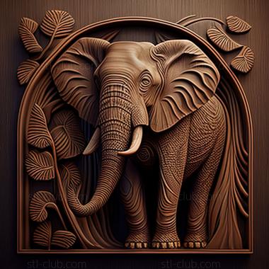 3D model st elephant (STL)